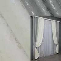 Комбинированные (2шт.1,5х2,7м.) шторы, лен "Pavliani". Цвет серый с кремовым. Код 014дк (1179-1172ш) 10-993