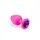 Анальная пробка, Pink Silicone Amethyst, M