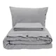 Постельное белье Lotus Home Washed cotton - Daften antracite евро