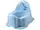 Горщик дитячий Dino з музикою light blue