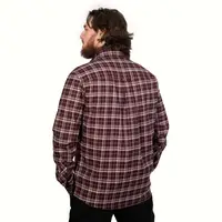 Рубашка "Буревой" Burgundy Check (9307), XS