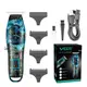 Триммер профессиональный аккумуляторный с LED-индикатором, машинка для стрижки волос беспроводная VGR V-923