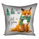 Подушка габардиновая с принтом Let it snow 50x50 см 5P_19NG013