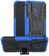 Чехол-накладка TOTO Dazzle Kickstand 2 in 1 Case Samsung Galaxy M20 Blue