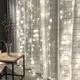 Гирлянда штора на окно 212 LED 3х2м Холодный белый цвет свечения, с коннектором