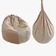 Безкаркасное кресло-мешок Груша Yufeng 356 съемные чехол. Beige (173912)