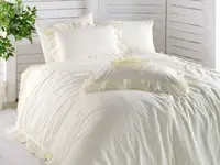 Турецкое Постельное Белье Limasso Exclusive Snow White Вареный Хлопок 200х220см
