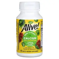 Вітаміни та мінерали Nature's Way Alive! Calcium Bone Support, 60 таблеток