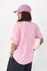 Однотонна футболка вільного крою - рожевий цвет, ONE SIZE