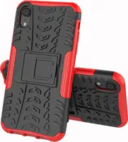 Чехол-накладка TOTO Dazzle Kickstand 2 in 1 Case Apple iPhone XR Red