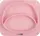 Силіконова тарілка дитяча FreeON Bear, pink