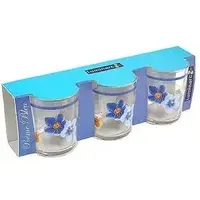 Набір склянок низьких Luminarc Poeme Blue C3367 3 шт 300 мл блакитні