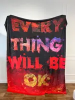 Плед 3D мотиваційний "EVERY THING WILL BE OK №2" 12827 160х200 см