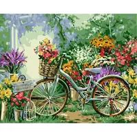 Картина по номерам Art Craft "Велосипед в цветах" 40*50см 12501