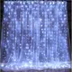 Гирлянда 3 м х 3 м 300 LED статистический режим Световой занавес Дождь Штора Холодный Белый 220В