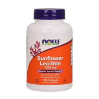 Натуральная добавка NOW Sunflower Lecithin 1200 mg, 100 капсул