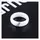 Кольцо керамическое женское белое с кристаллами код 1655