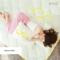 Ковдра літня Попкорн полуторна 140х210 см IDEIA з кукурудзяним наповнювачем антиалергенна молоко для літа