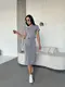 Костюм (юбка+топ) AO245 Серый L/XL