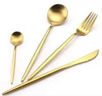 Набір столових приладів Stainless Stell 4-Gold 4 предмети золотистий