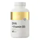 Жирные кислоты OstroVit DHA + Vitamin D3, 60 капсул