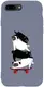 Чехол-накладка TOTO Matt TPU 2mm Print Case Apple iPhone 7 Plus/8 Plus #51 Mops Skate Lavander Grey