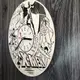 Дизайнерские настенные часы из дерева «Люди Икс»