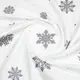 Семейный комплект фланель с простыней на резинке SNOWFLAKES SILVER CS7