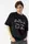 Трикотажна футболка oversize з написом - чорний цвет, ONE SIZE