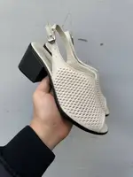 Женские босоножки кожаные летние молочные VlaMar 535 (40)