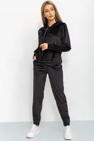 Спорт костюм женский велюровый цвет черный 227R277