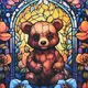 Алмазная мозаика (не полная выкладка) "Волшебный медвежонок" 30х30 см