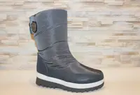 Сапоги дутики женские серые зимние С961