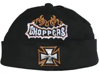Шапка "Choppers" с вышивкой, черная