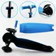 Самокат-велобег 3в1 Best Scooter колеса PU со светом, сидение, родительская ручка. Blue (106697)