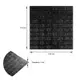 3D панель самоклеющаяся 700x770x3мм кирпич Черный (019-3) SW-00000584