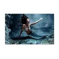 Море для акваріума наклейка з рибами 50х85 см (850х500)