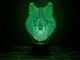 Сменная пластина для 3D ламп "Волк" 3DTOYSLAMP