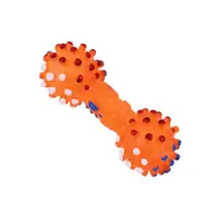 Іграшка для собак Taotaopets 065528 Кістка Orange вінілова шипована 11,5 см