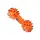 Игрушка для собак Taotaopets 065528 Кость Orange виниловая шипованная 11,5 см