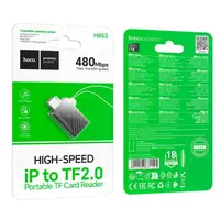 Переходник HOCO Lightning to TF 2.0 mini card reader HB53 |480Mbps, 1TB Max|