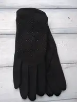 Женские стрейчевые перчатки Черные 8715s1
