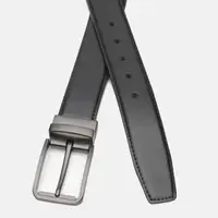 Мужской кожаный ремень Borsa Leather C135-4086-3 Черный