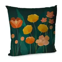 Подушка диванная с бархата Аромат весни 45x45 см (45BP_25F007)