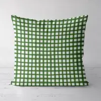 Подушка декоративная Soft Зелена клітка 45x45 см (45PST_23NG020)