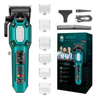 Машинка для стрижки акумуляторна VGR V-600 GREEN 8 Вт зелена