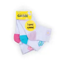 Шкарпетки дитячі для дівчинки GABBI NSD-488/3 розмір 8-10 (комплект 3 шт.) (90489)