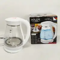 Чайник електричний Adler AD 1274 1.7л 2200Вт пластиковий з автоматичним вимкненням White