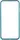 Бампер TOTO super thin metal bumper cases iPhone 6 Blue