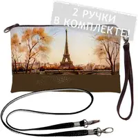 Клатч через плечо Эйфелевая башня 25x15 см (KL_GL_TBR007)